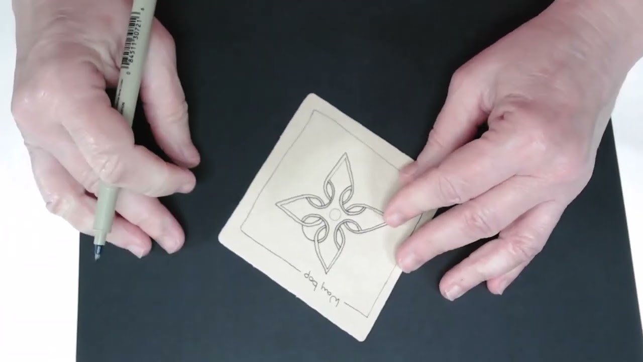 Waybop, tangle pattern tutorial