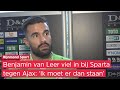 Benjamin van Leer mocht tegen Ajax weer eens meedoen bij Sparta (0-1)