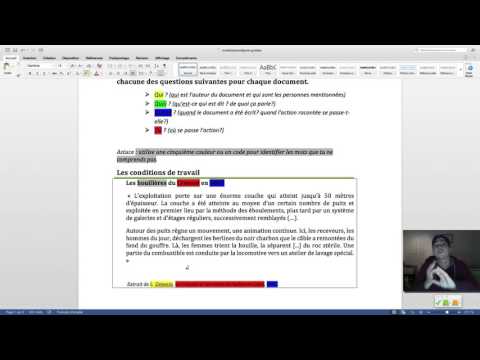 Modélisation d'analyse de documents écrits