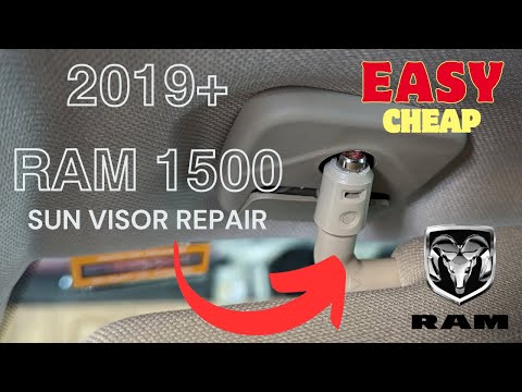 Sun Visor Repair Kit Installation Dodge RAM 1500 Trucks 2019 2020 2021 2022 2023