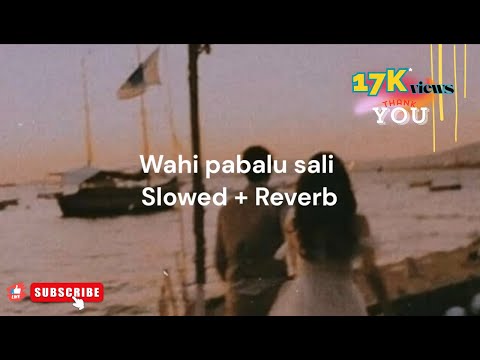 Wahi Pabalu sali (වැහි පබලු) | Surendra Perera | ( Sinhala Song- Slowed - Reverb )...!