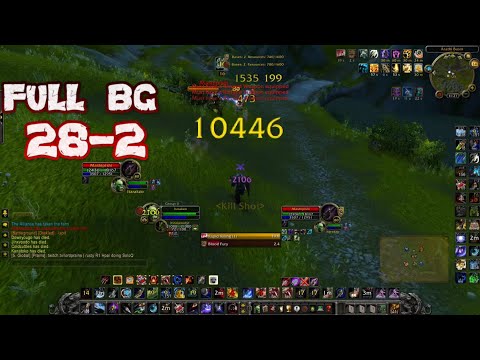 28-2 Full BG MM Hunter (Top DMG) WotLK Solo PvP - Rakzo