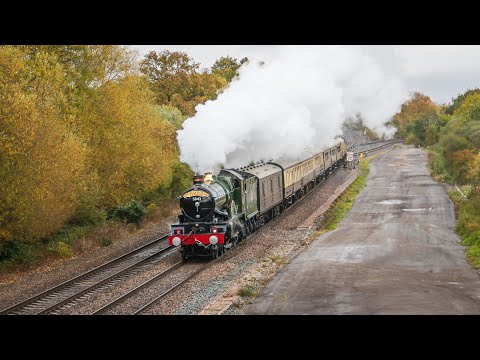 5043 Earl of Mount Edgcumbe Charges South on The Shakespeare Express!