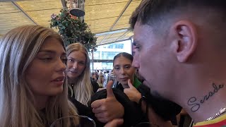 PICKING UP BLONDE FOOTBALL SUPPORTERS IN SWEDEN