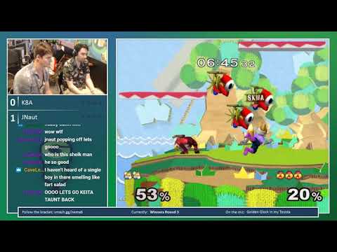 N.E. Melee Arcadian 6  - K8A (Fox) vs. JNaut (Sheik) - SSBM Pools