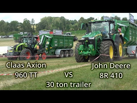 Claas Axion 960 TT vs John Deere 8R 410 / Agriculture tractors