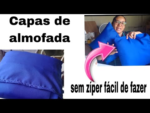 How to make pillow covers without a zipper! Simple, quick and easy ✂️🧵
