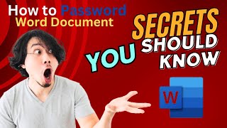 How To Password Word Document  _Ms_Word_In-Built_Password_tool