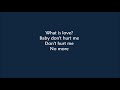 Haddaway What Is Love LYRICS