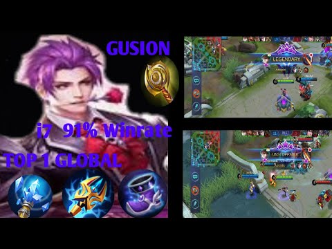 Top 1 global gusion 91% winrate by i7