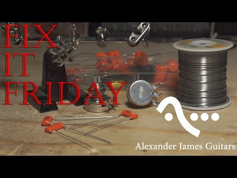 How to wire a tone control for guitar - Fix it Friday #8 AJG