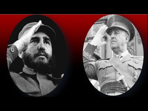 Franco y Fidel Castro