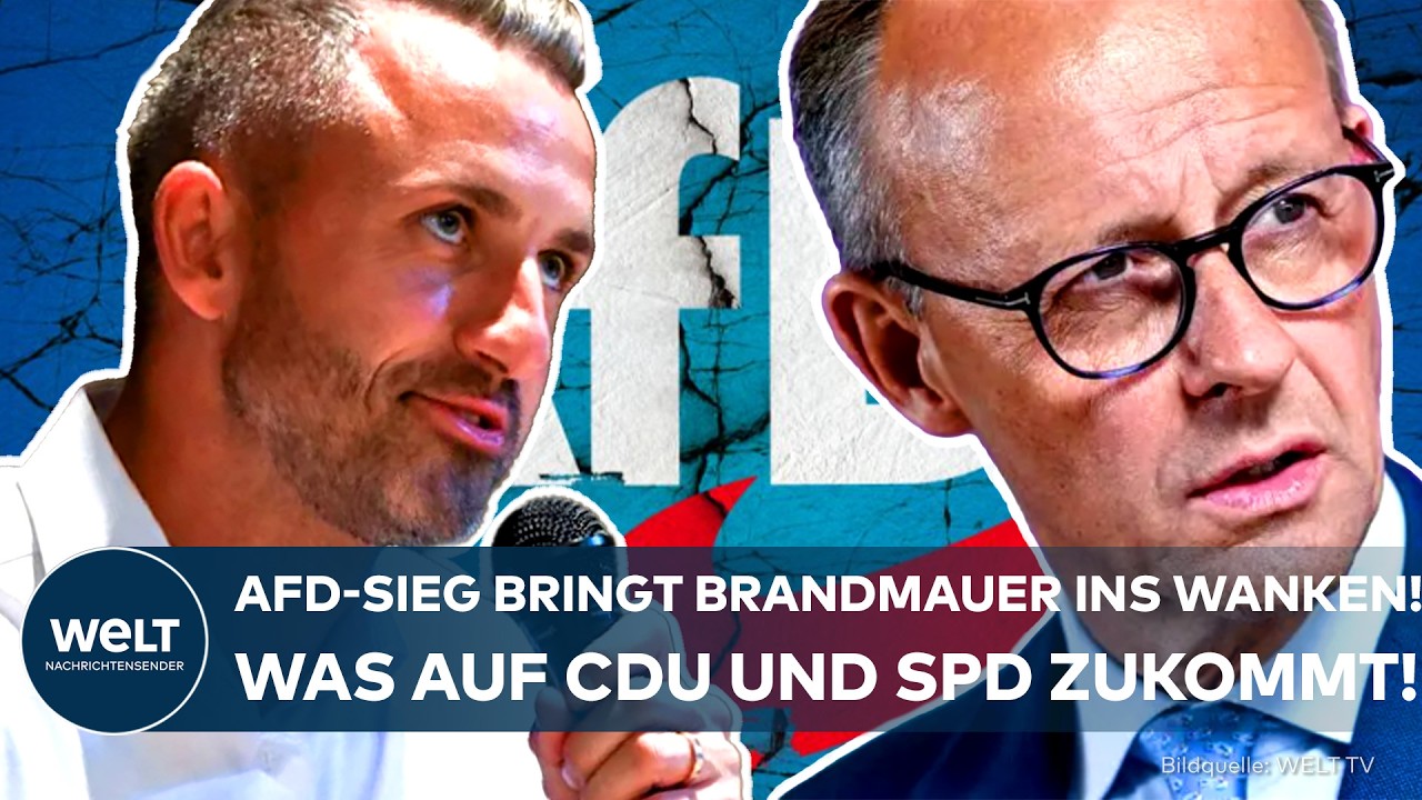 44 PROZENT FÜR AFD: Brandmauer stößt an Grenzen! Nach AfD-Sieg geraten CDU und SPD unter Zugzwang!