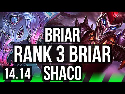 BRIAR vs SHACO (JGL) | Rank 3 Briar, 8 solo kills, 45k DMG, Legendary | TR Challenger | 14.14