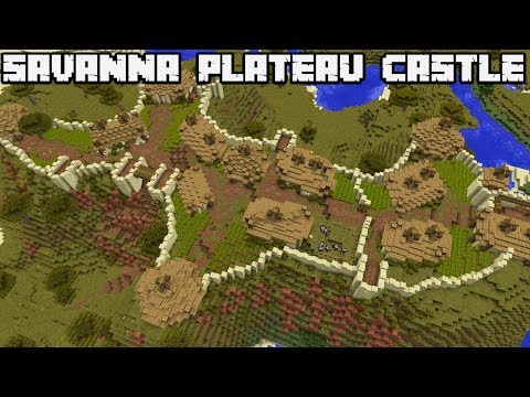 Ultimate Castle Build in Savanna Plateau | Minecraft 1.13.2