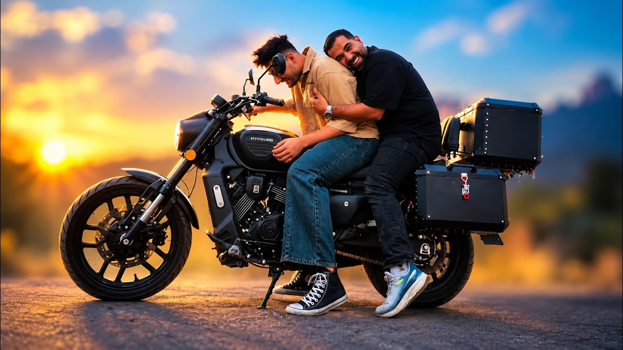 باک های موتورمو با علی تست کردم 😂I tested my motorcycle's fuel tanks with Ali