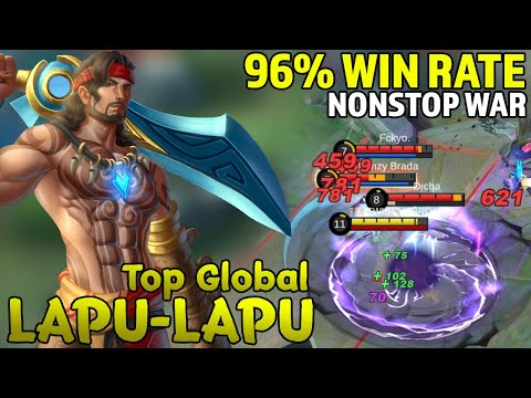 96% WIN RATE - The Real King Lapu Lapu - Top Global Lapu Lapu - MLBB