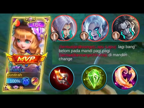 Chang'e Top Global Crazy Damage 99.9% Broken🔥 Chang'e Best Build Top 1 Global 2022