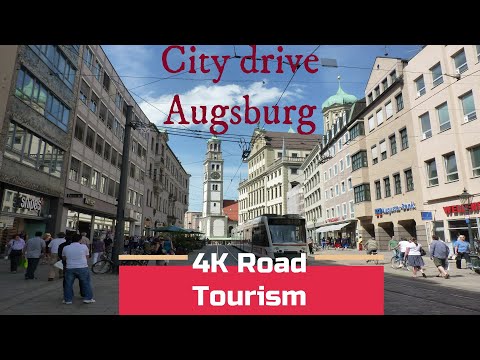 Driving through Augsburg on B300