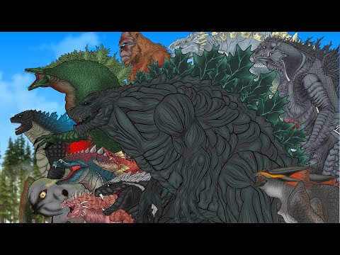 GODZILLA Animation PANDY | Compilation Video 2023 : Monster Cartoons