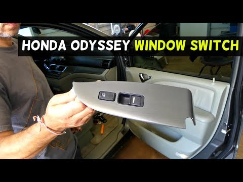 HONDA ODYSSEY POWER WINDOW SWITCH LOCK SWITCH REMOVAL REPLACEMENT