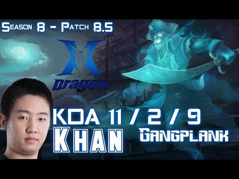KZ Khan GANGPLANK vs JAYCE Top - Patch 8.5 KR Ranked