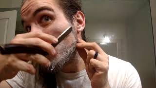 Testing out a razor (nice view of it at the end)