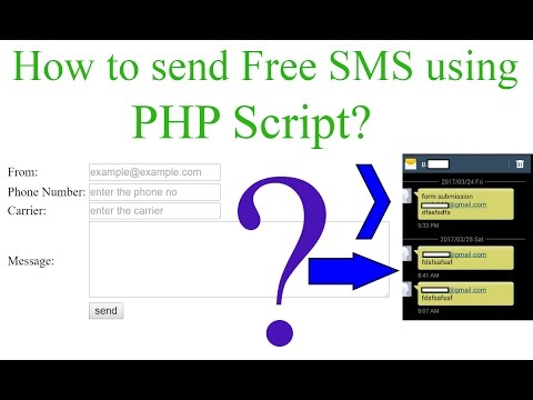 How to Send Free SMS using PHP? [With Source Code] Video