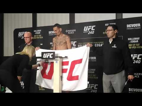 UFC 240 Early Weigh In Video