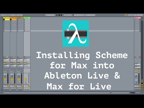 Installing Scheme for Max on Ableton Live and Max for Live