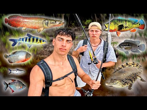 2 Angler & 24H: AMAZONAS Fischarten Challenge 😳🐊