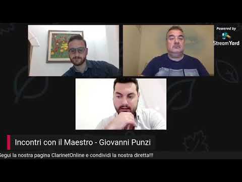 INCONTRI CON IL MAESTRO: Giovanni PUNZI - ClarinetOnline 12 giugno 2020