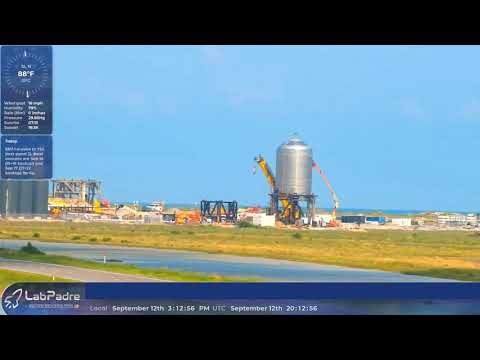 SpaceX Starship assembly 24h timelapse 2020-09-12