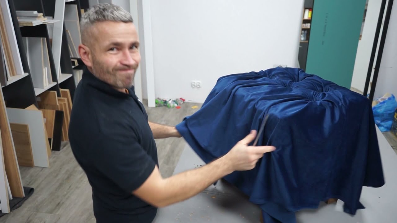 Jak zrobić pufę, podnóżek Pufa DIY 🔨