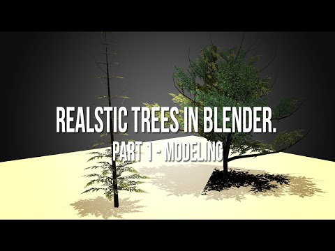 How to create realistic low poly trees for BGE Part 1/3 - Modeling