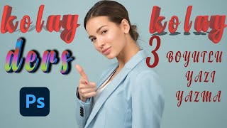 Adobe Photoshop 3D Yazı Efekti.3 Boyutlu Yazı Yazma