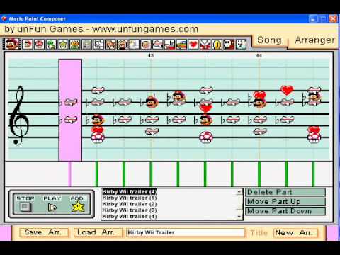 Mario Paint: Cookie Country 1- Kirby's Return to Dream Land