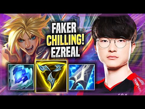 FAKER CHILLING WITH EZREAL! - T1 Faker Plays Ezreal ADC vs Kalista! | Season 2022
