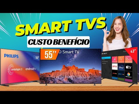 AS 3 MELHORES SMART TV CUSTO BENEFICIO DE 2023!| TV 4K Boa e Barata