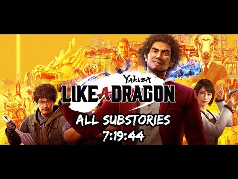 Yakuza Like a Dragon All Substories Speedrun - 7:19:44