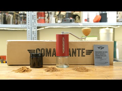 Mở Hộp Cối Xay Comandante C40 Nitro Blade Burgundy — Made In Germany