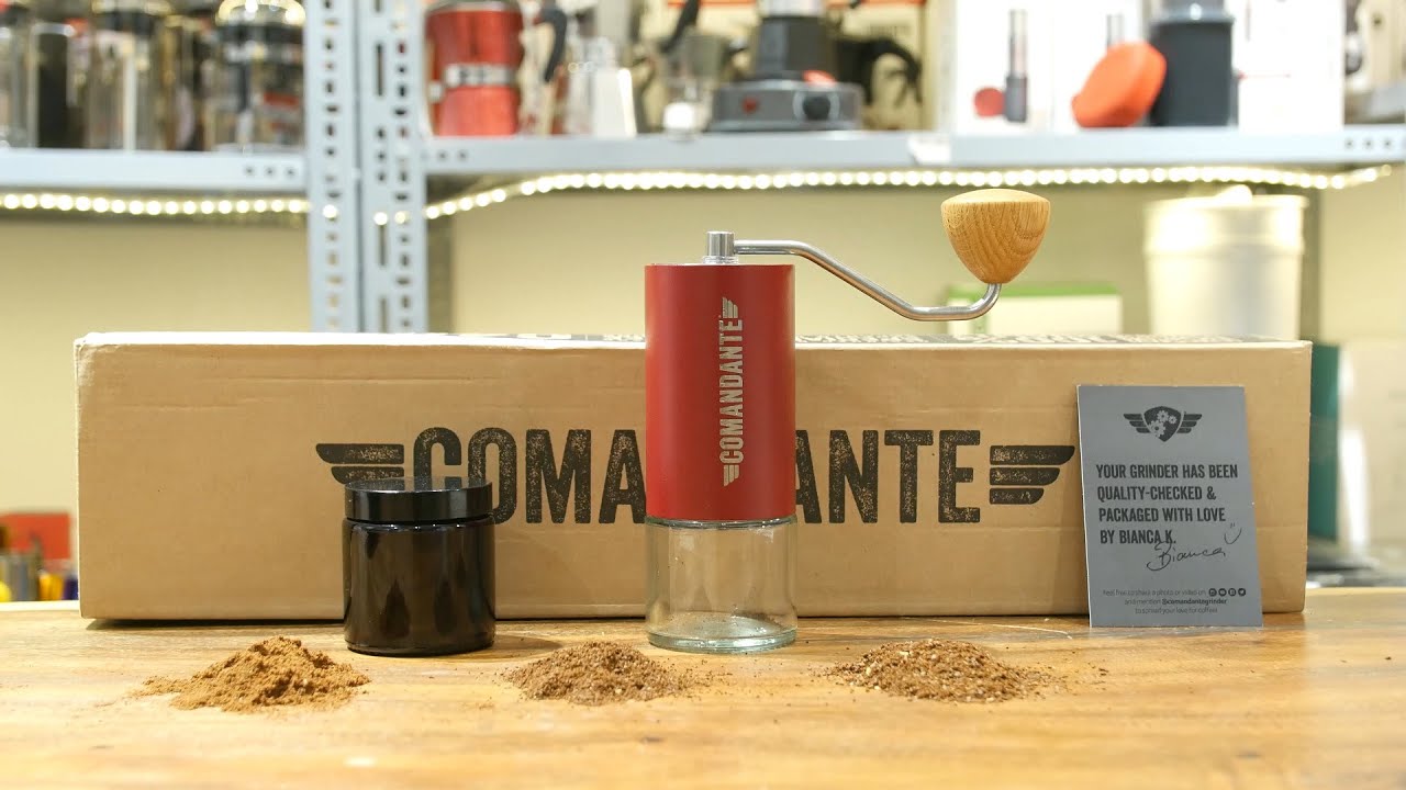 Mở Hộp Cối Xay Comandante C40 Nitro Blade Burgundy — Made In Germany