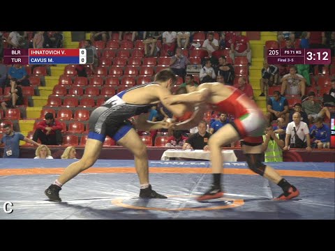 Единоборства BRONZE FS — 71 kg: V. IHNATOVICH (BLR) v. M. CAVUS (TUR)