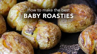 How to make healthy baby roast potatoes with the skins still on