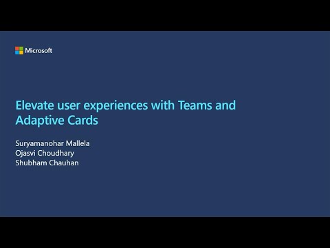Elevate user experiences with Microsoft Teams and Adaptive Cards