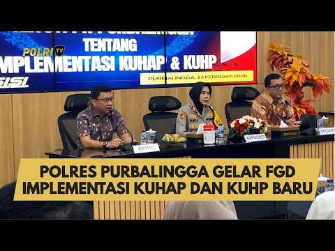 POLRES PURBALINGGA GELAR FGD IMPLEMENTASI KUHAP DAN KUHP BARU
