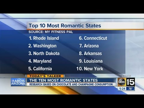 The ten most romantic states