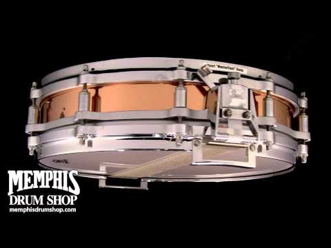 Used Pearl 14 x 3.5 Free Floating Copper Snare Drum - 360