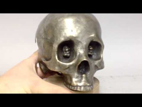 Bronze skull
