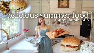 Summer Meals For My Family of 6 | The Perfect Burger, Sourdough Buns, Instant Pot Mac & Cheese